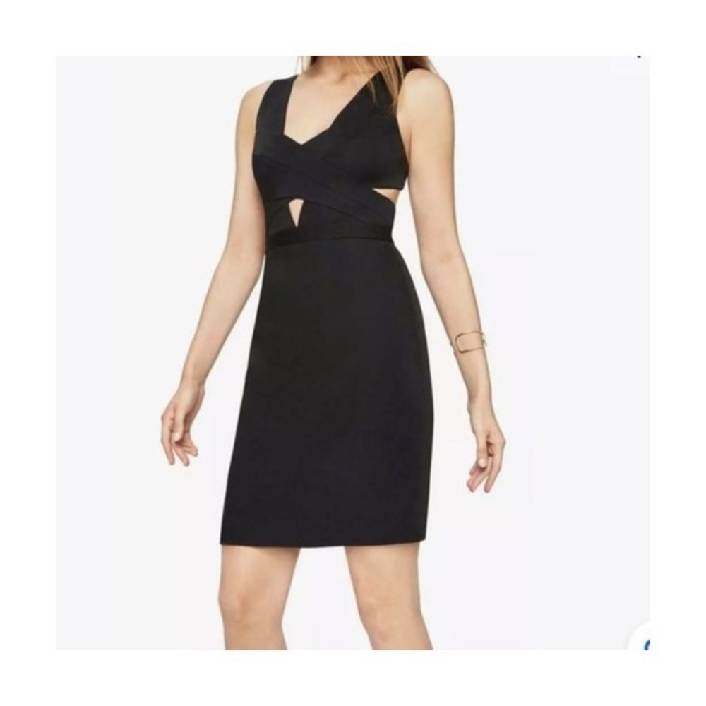 BCBG MaxAzria | ANNALISA BLACK CUTOUT DRESS